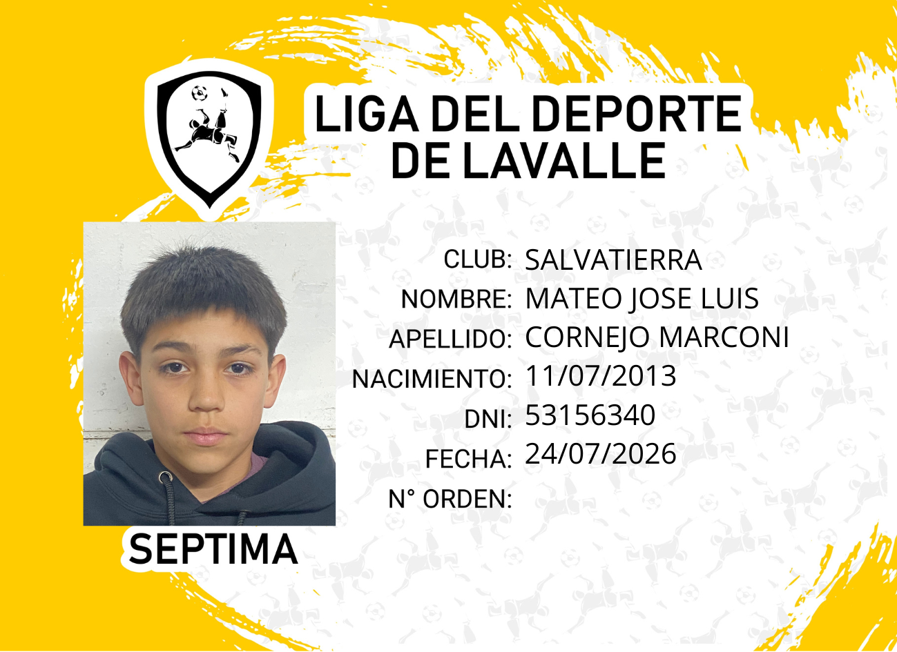 Foto carnet CORNEJO MARCONI, MATEO JOSE LUIS