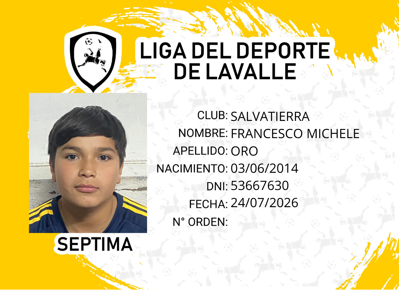 Foto carnet ORO, FRANCESCO MICHELE
