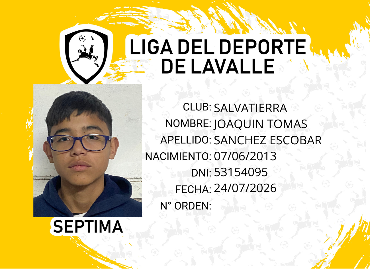 Foto carnet SANCHEZ ESCOBAR, JOAQUIN TOMAS