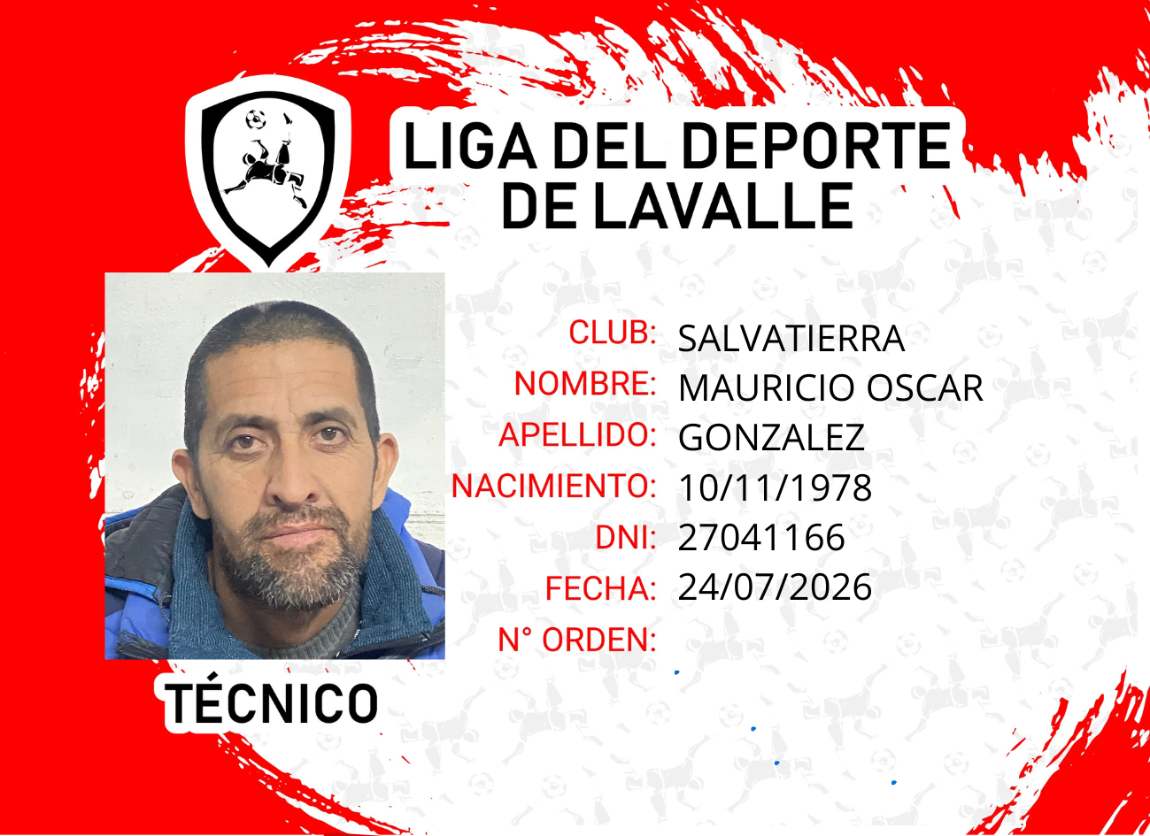 Foto carnet GONZALEZ, MAURICIO OSCAR
