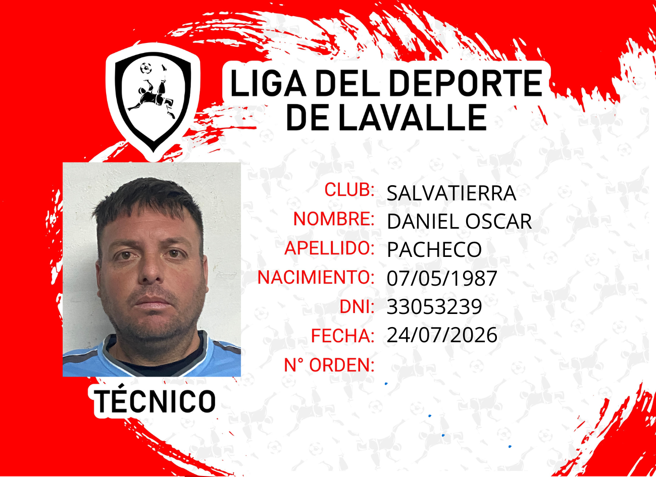 Foto carnet PACHECO, DANIEL OSCAR