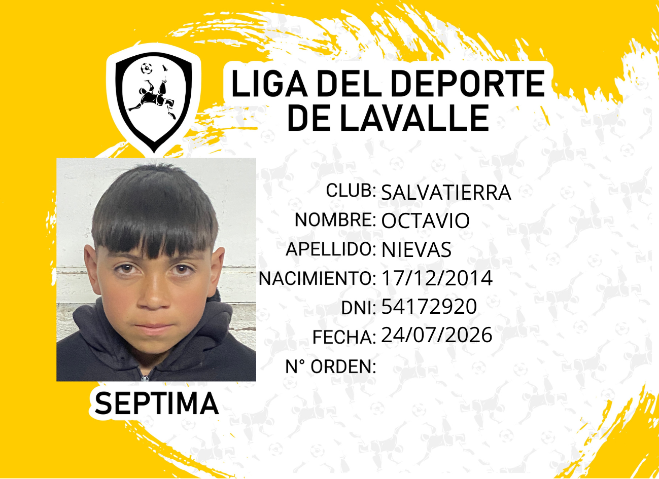 Foto carnet NIEVAS, OCTAVIO