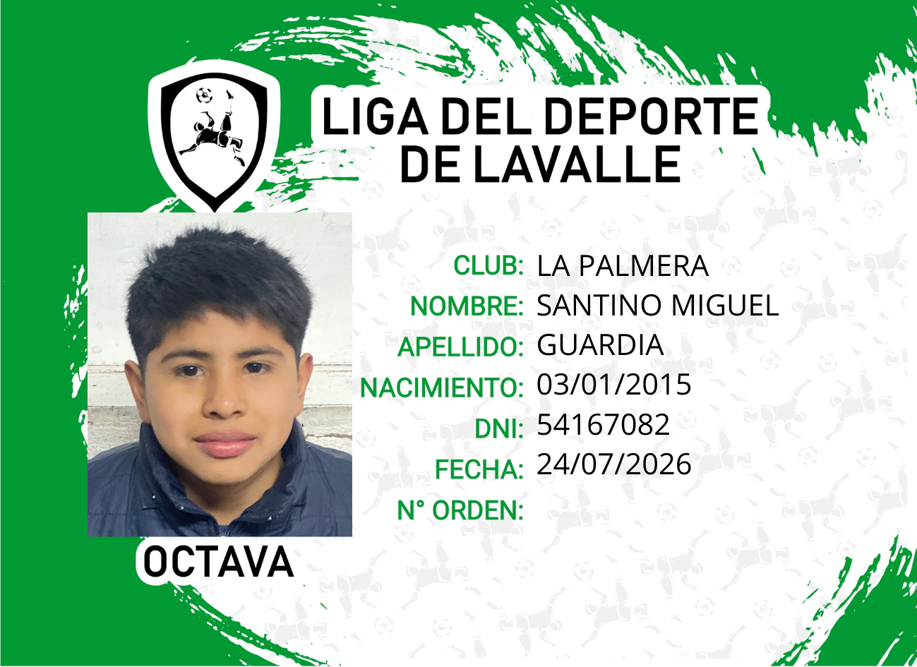 Foto carnet GUARDIA, SANTINO MIGUEL