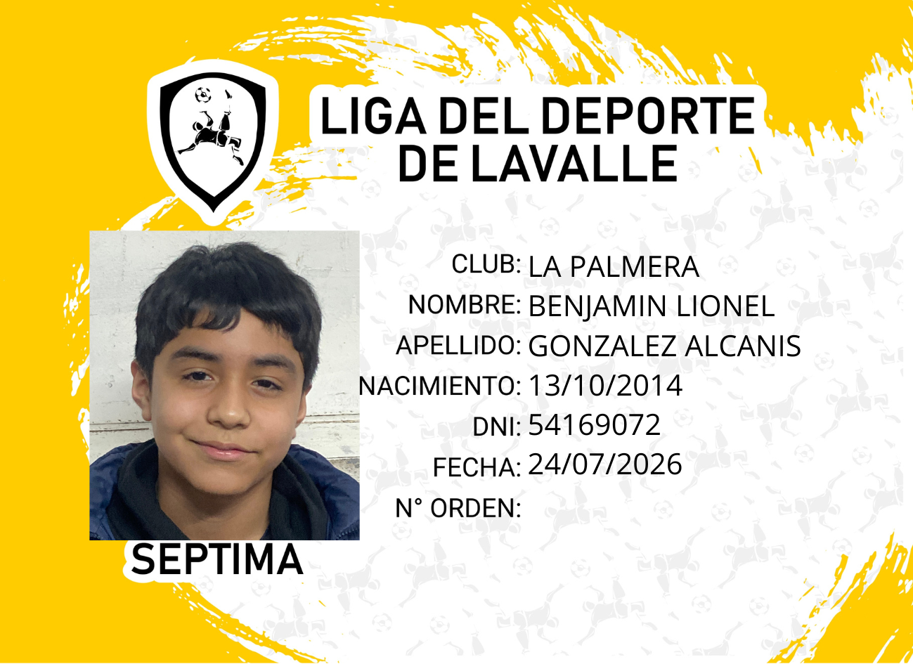 Foto carnet GONZALEZ ALCANIS, BENJAMIN LIONEL