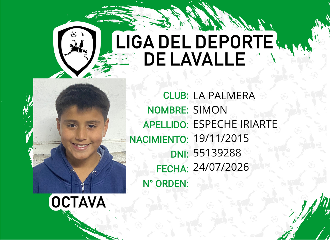Foto carnet ESPECHE IRIARTE, SIMON