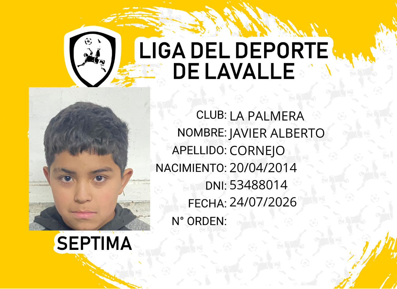Foto carnet CORNEJO, JAVIER ALBERTO