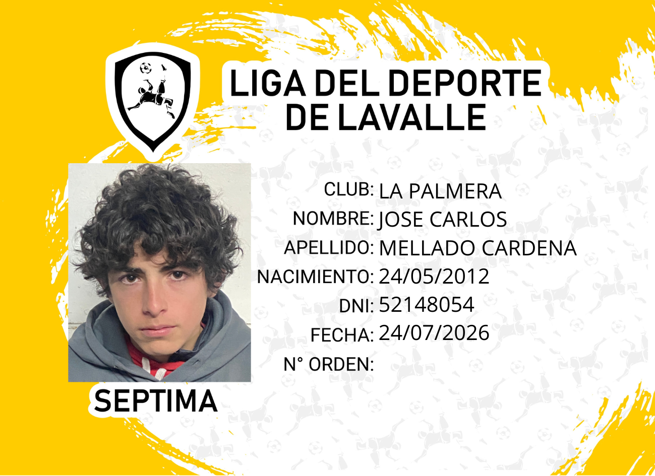 Foto carnet MELLADO CARDENA, JOSE CARLOS