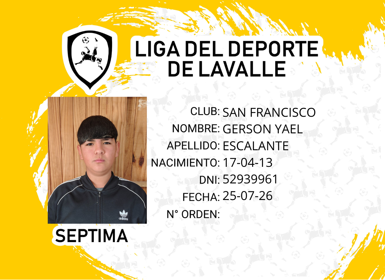 Foto carnet ESCALANTE, GERSON YAEL