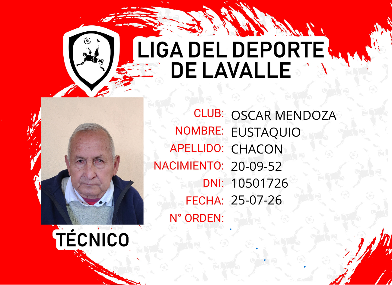 Foto carnet CHACON, EUSTAQUIO
