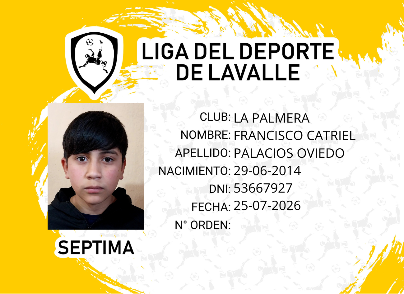 Foto carnet PALACIOS OVIEDO, FRANCISCO CATRIEL