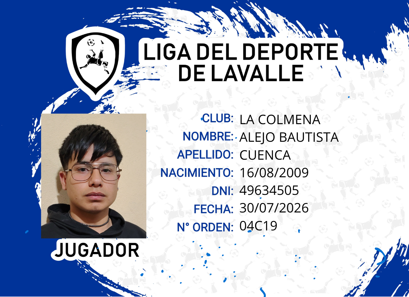 Foto carnet CUENCA, ALEJO BAUTISTA