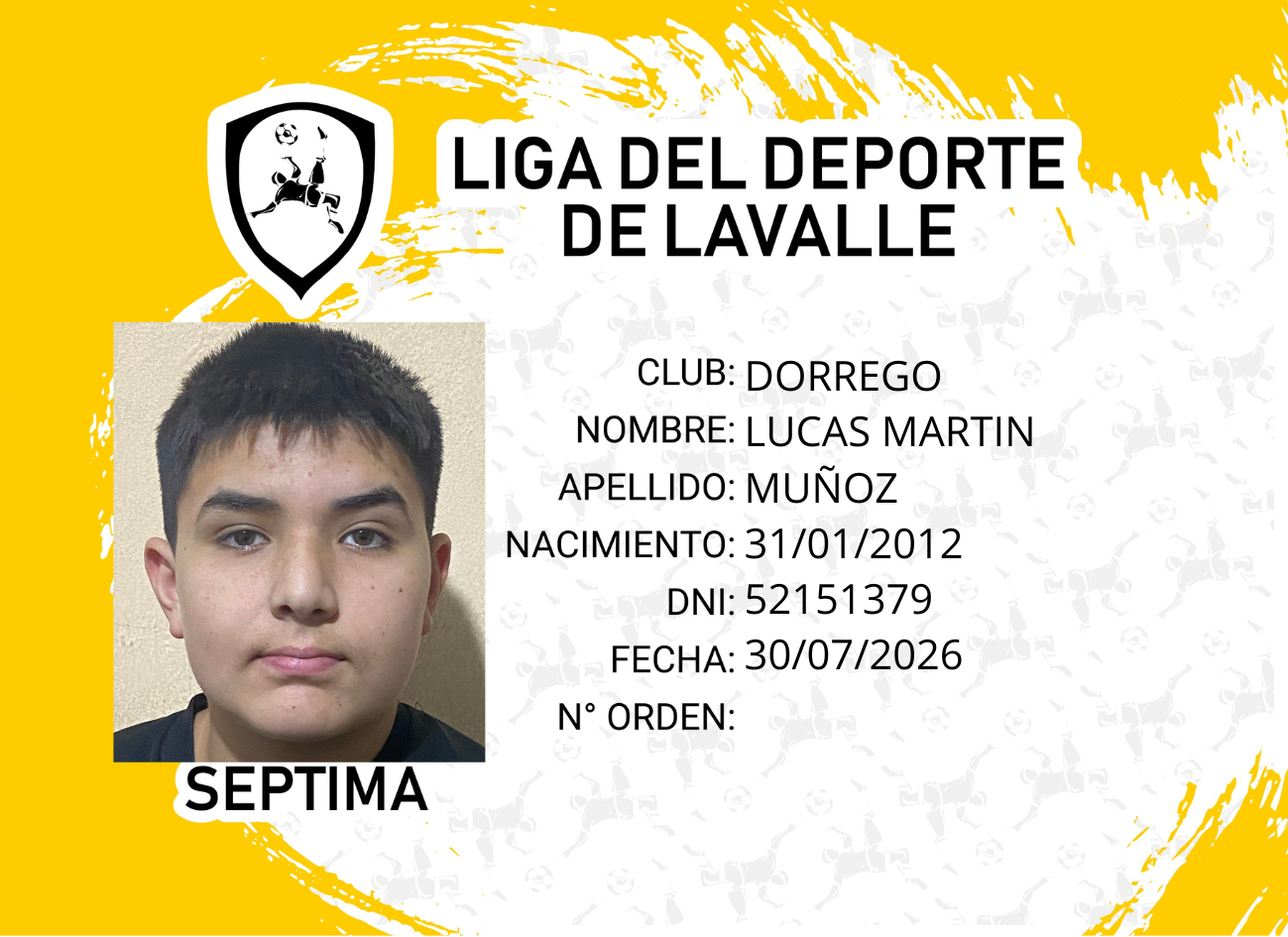 Foto carnet MUÑOZ, LUCAS MARTIN