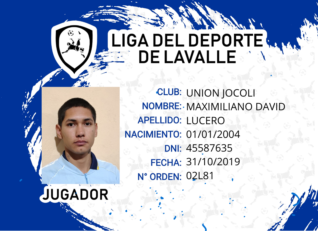 Foto carnet LUCERO, MAXIMILIANO DAVID