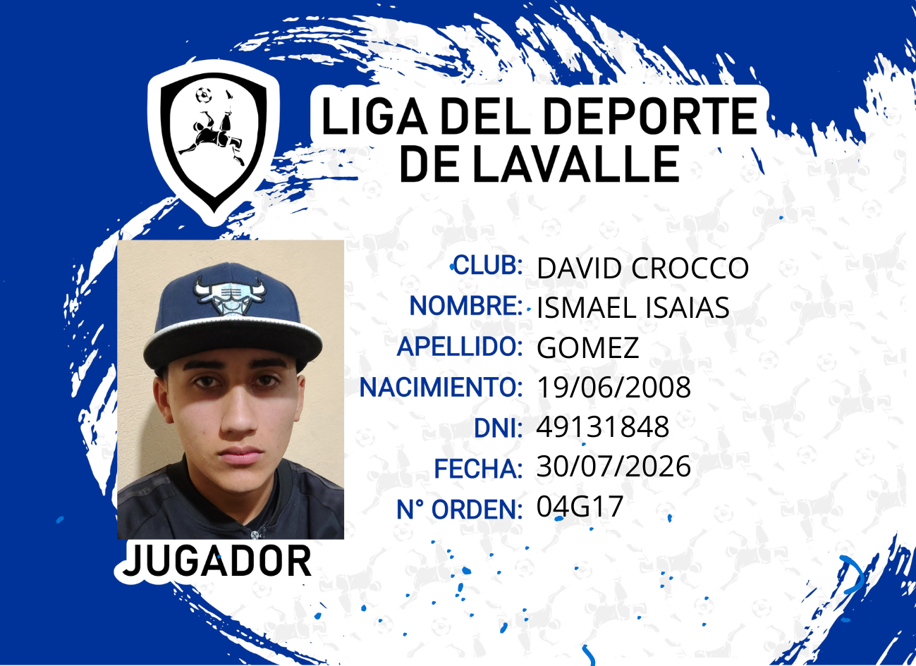 Foto carnet GOMEZ, ISMAEL ISAIAS