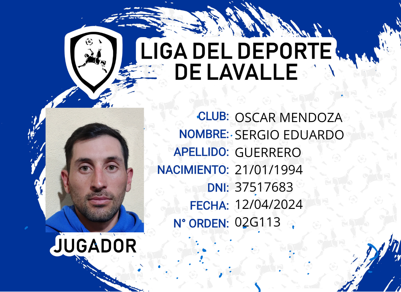 Foto carnet GUERRERO, SERGIO EDUARDO