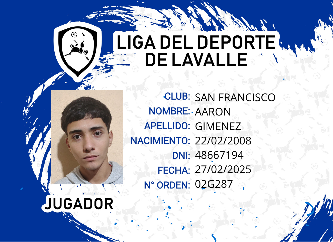 Foto carnet GIMENEZ, AARON