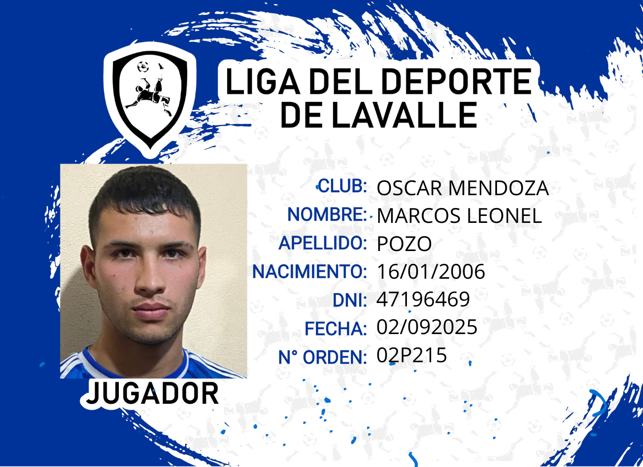 Foto carnet POZO, MARCOS LEONEL