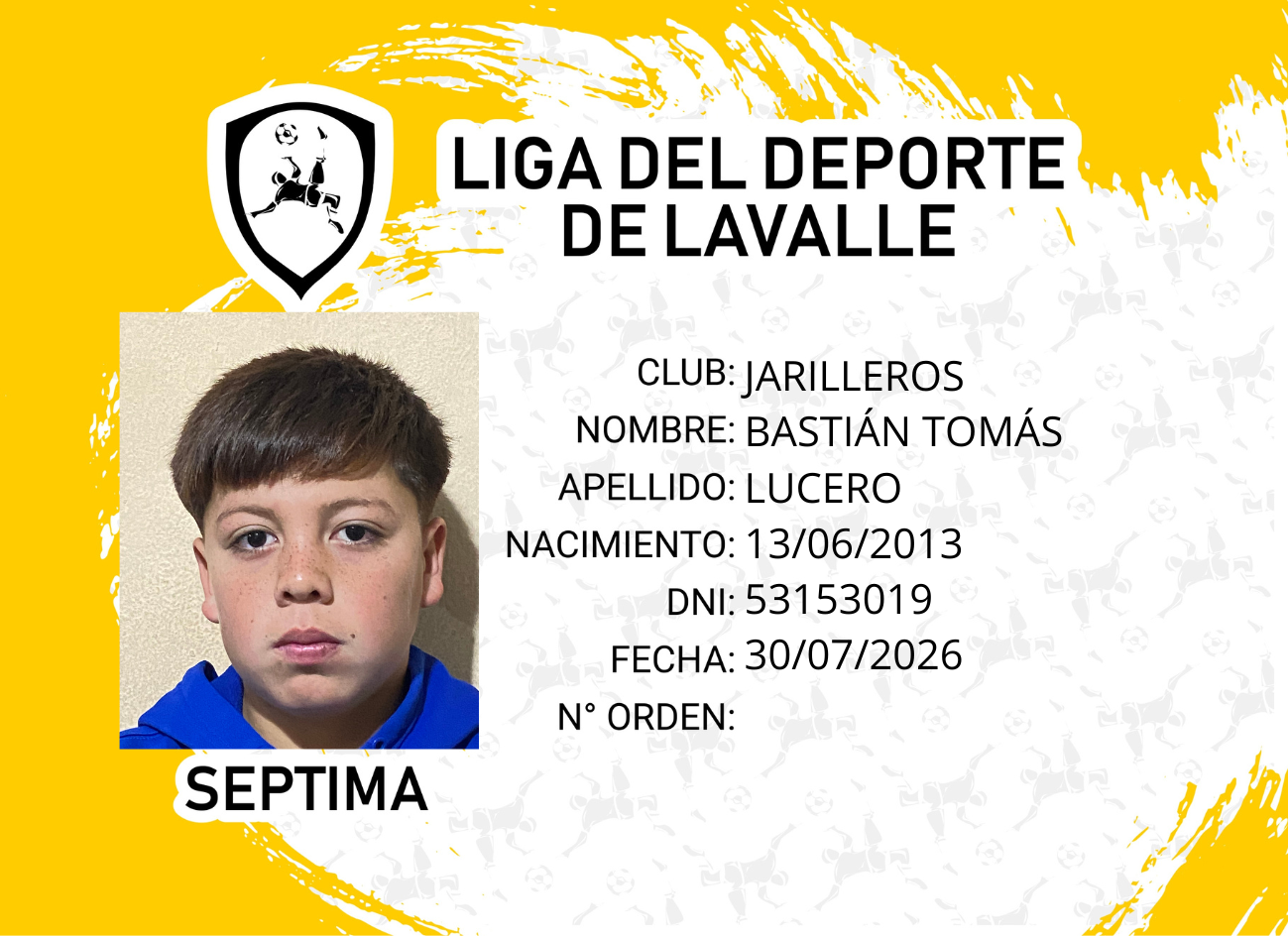 Foto carnet LUCERO, BASTIAN TOMAS