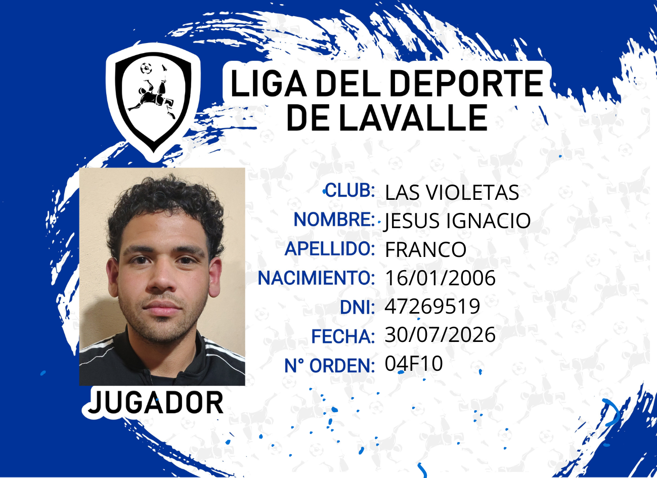 Foto carnet FRANCO, JESUS IGNACIO