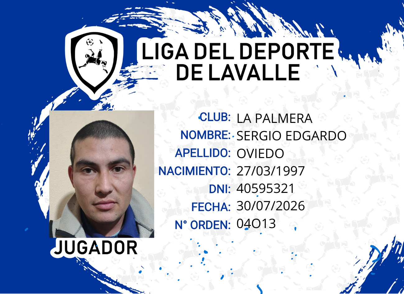 Foto carnet OVIEDO, SERGIO EDGARDO