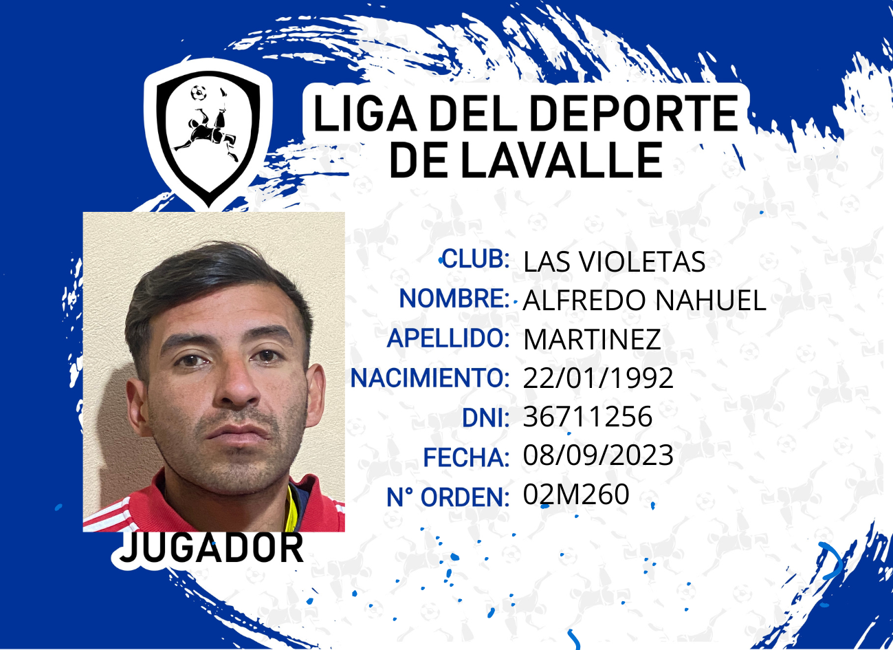 Foto carnet MARTINEZ, ALFREDO NAHUEL