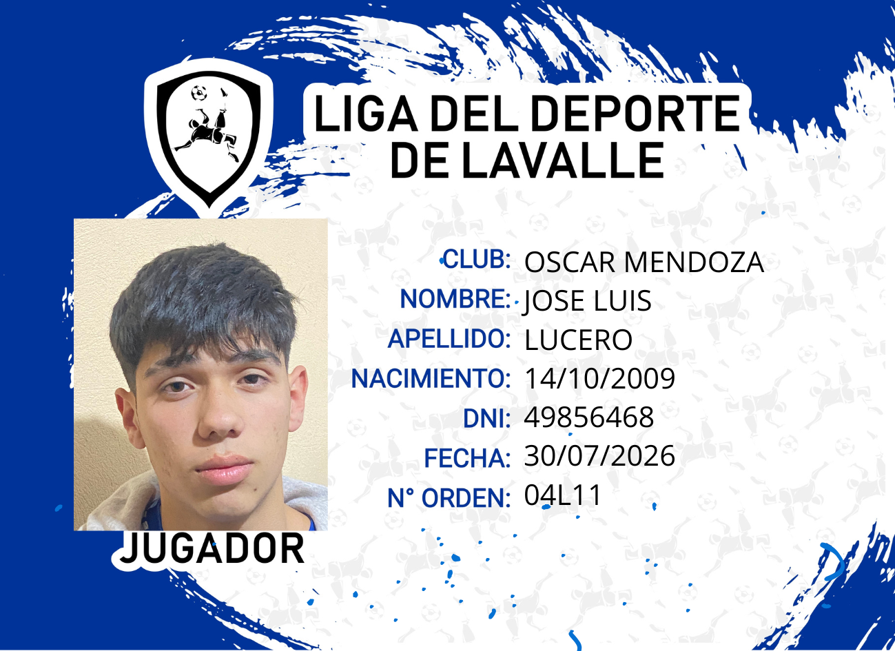 Foto carnet LUCERO, JOSE LUIS