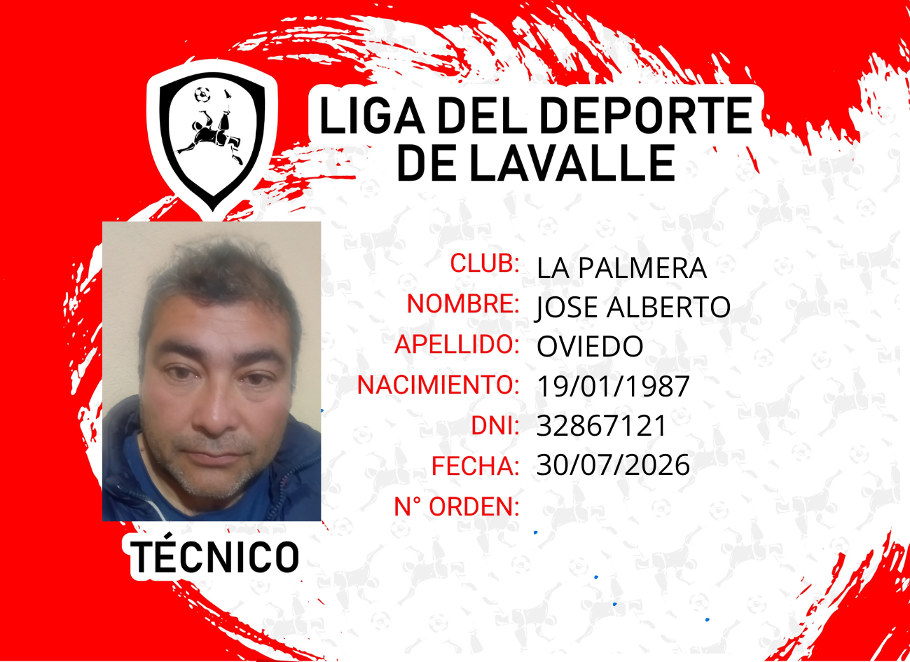 Foto carnet OVIEDO, JOSE ALBERTO