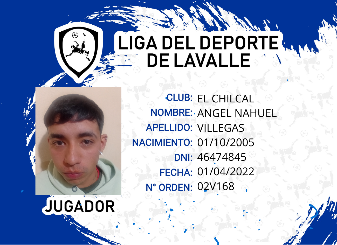 Foto carnet VILLEGAS, ANGEL NAHUEL