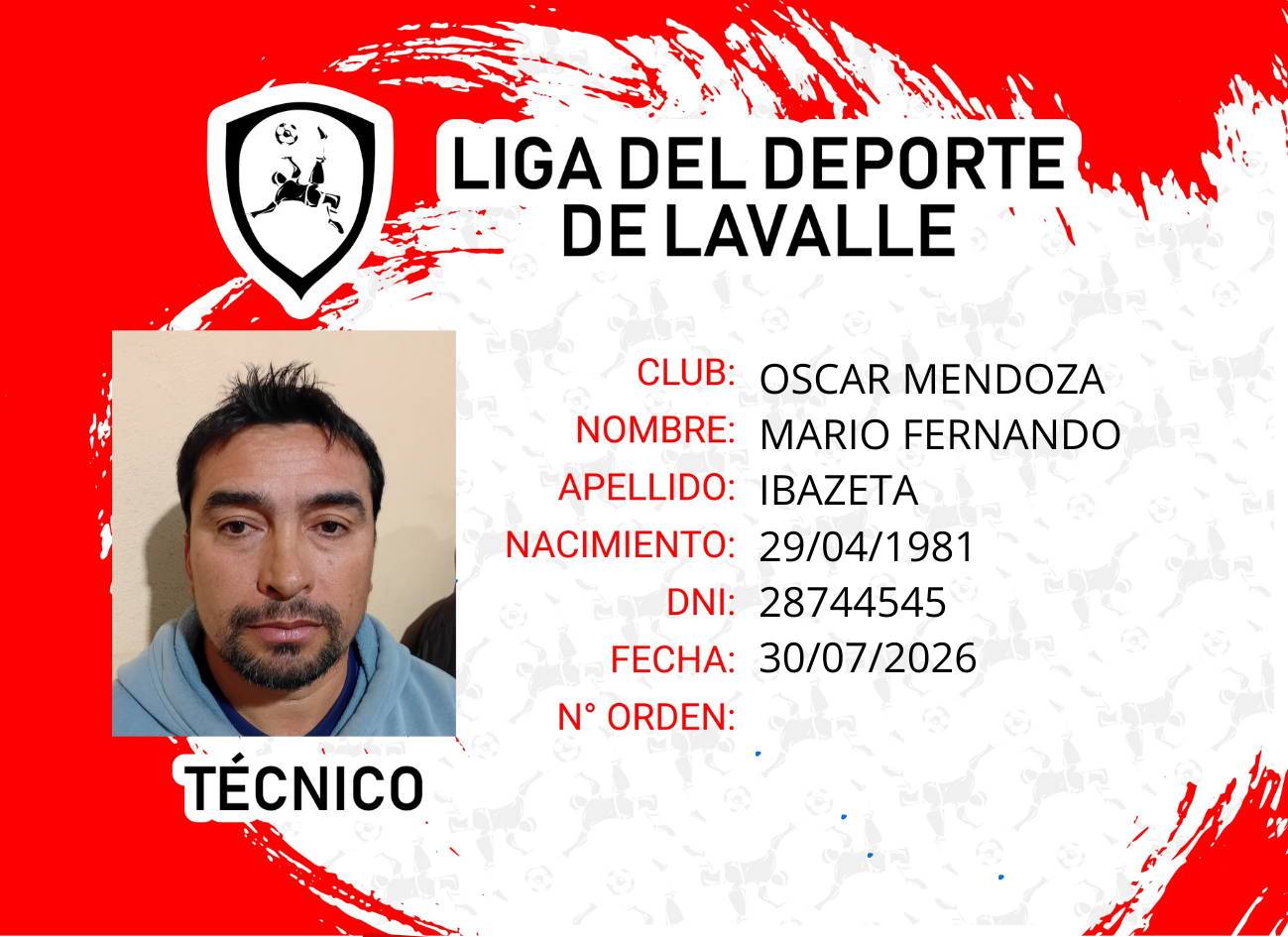 Foto carnet IBAZETA, MARIO FERNANDO