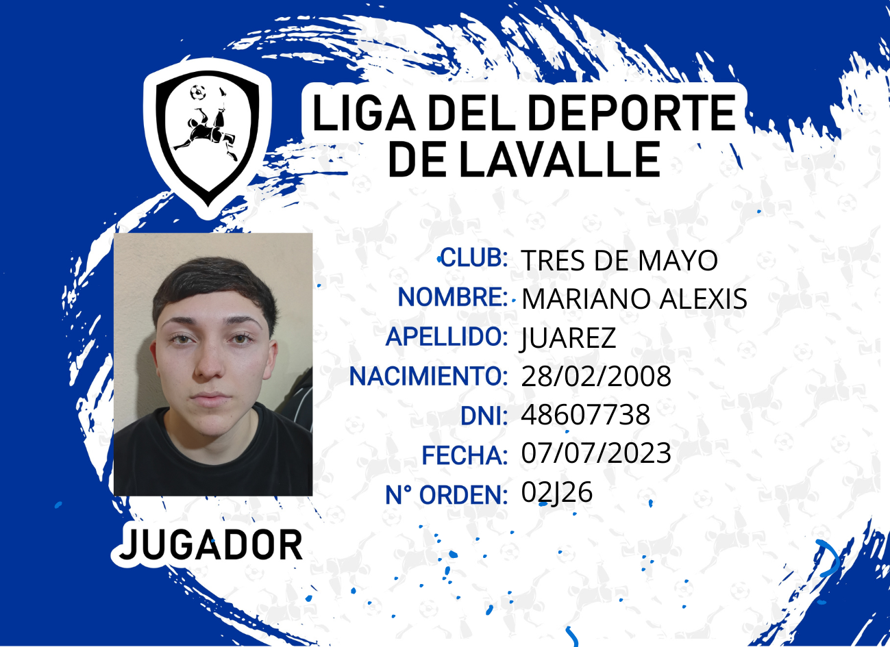 Foto carnet JUAREZ, MARIANO ALEXIS