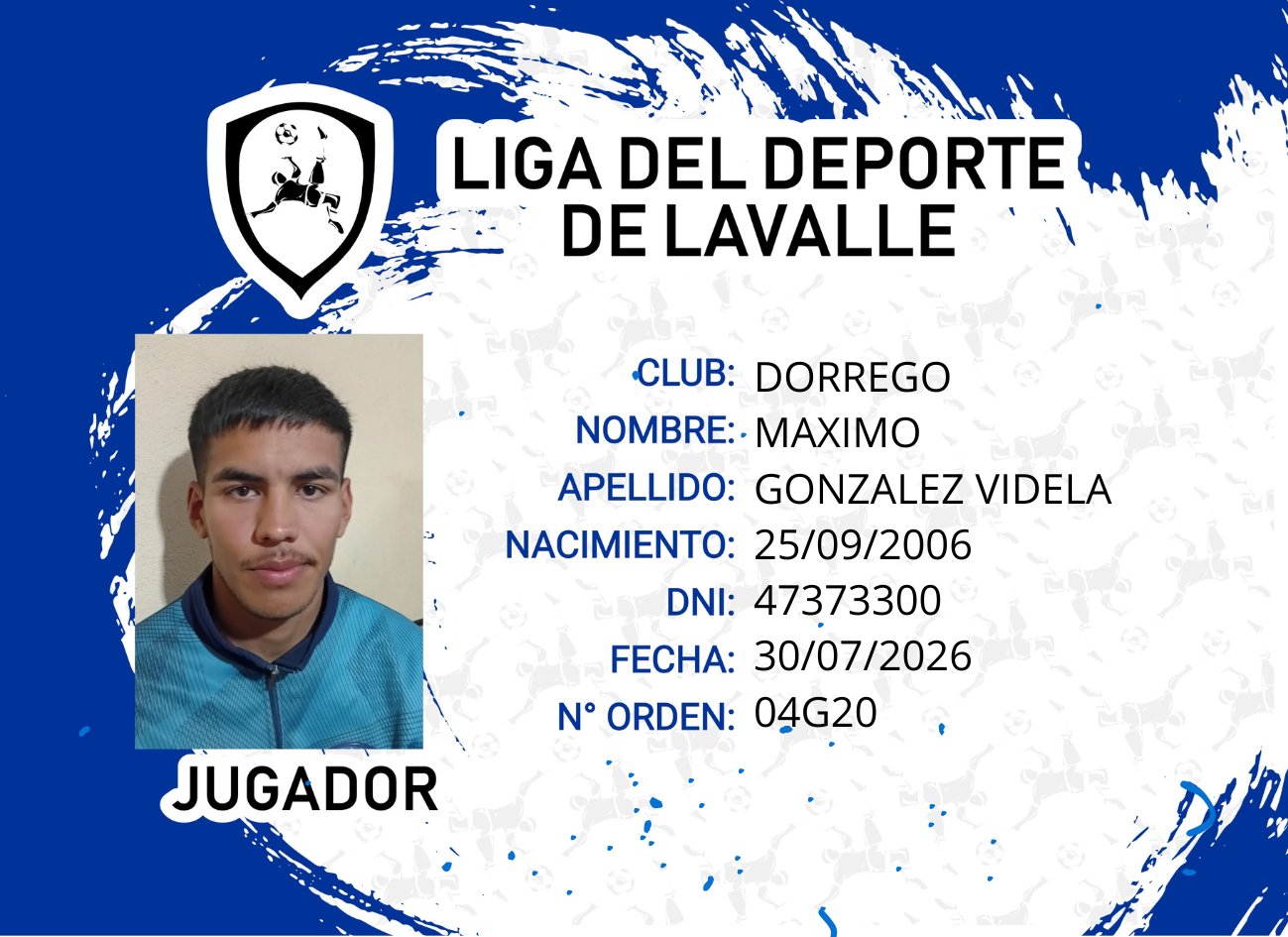 Foto carnet GONZALEZ VIDELA, MAXIMO