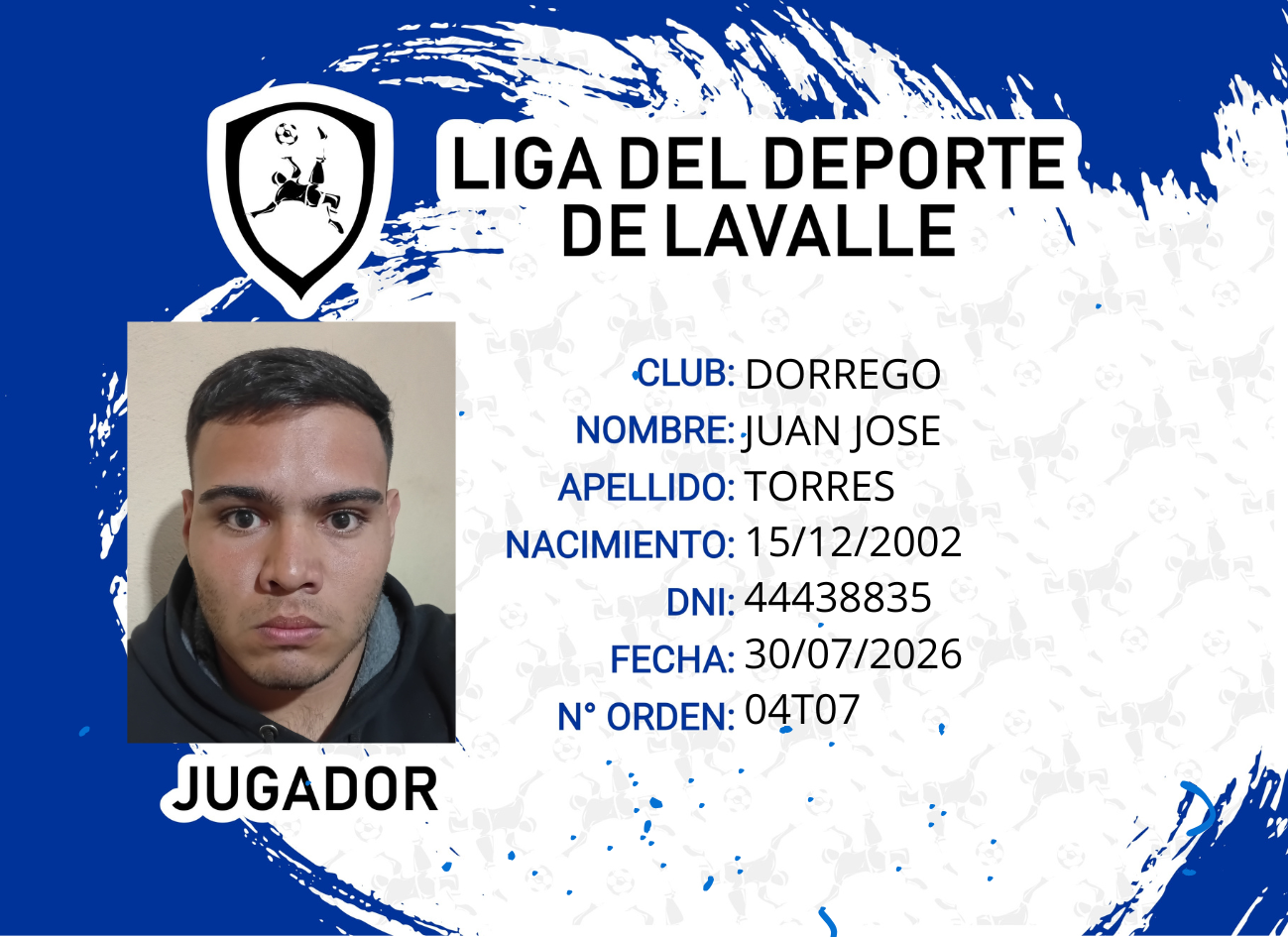 Foto carnet TORRES, JUAN JOSE