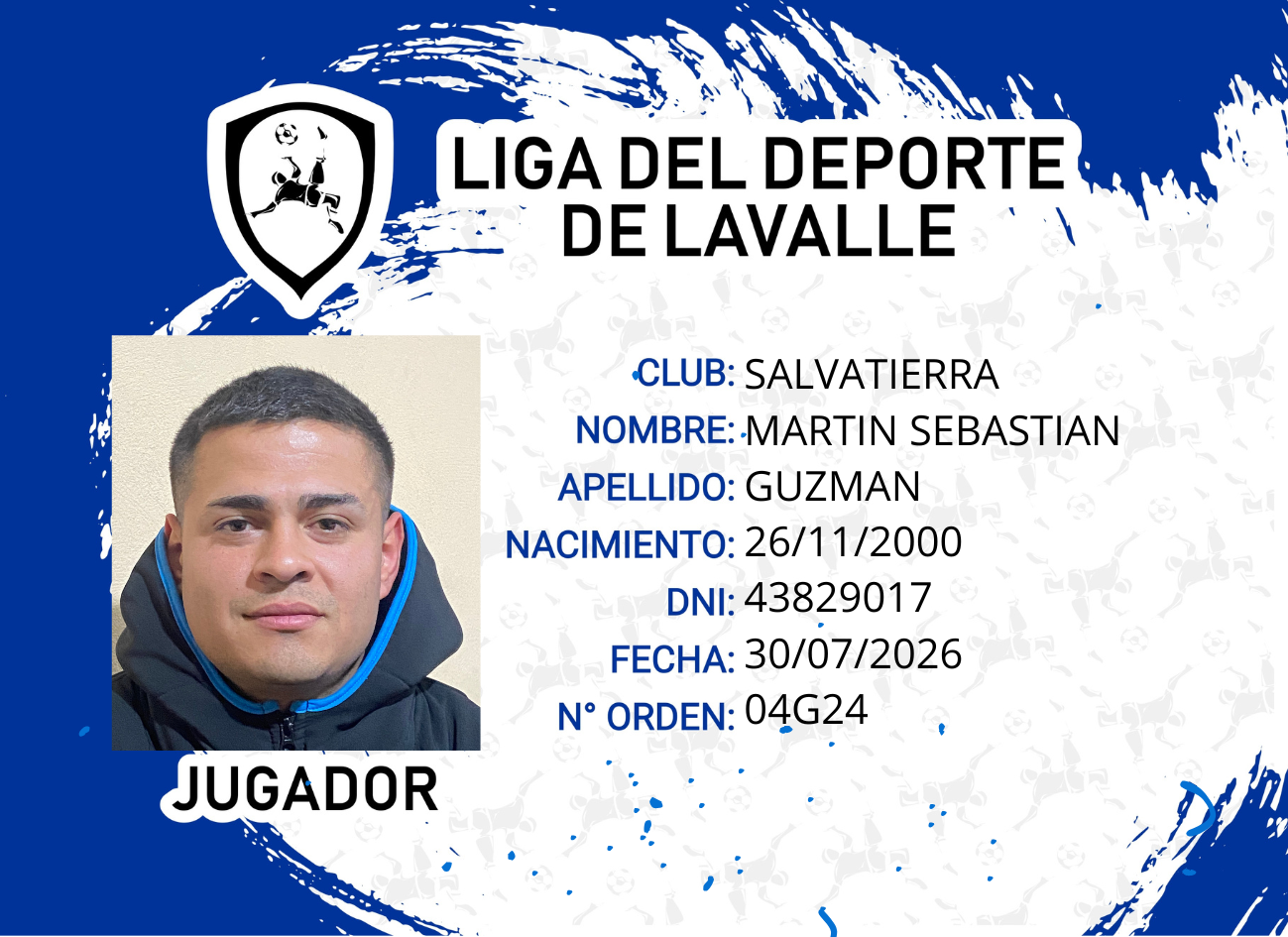 Foto carnet GUZMAN, MARTIN SEBASTIAN
