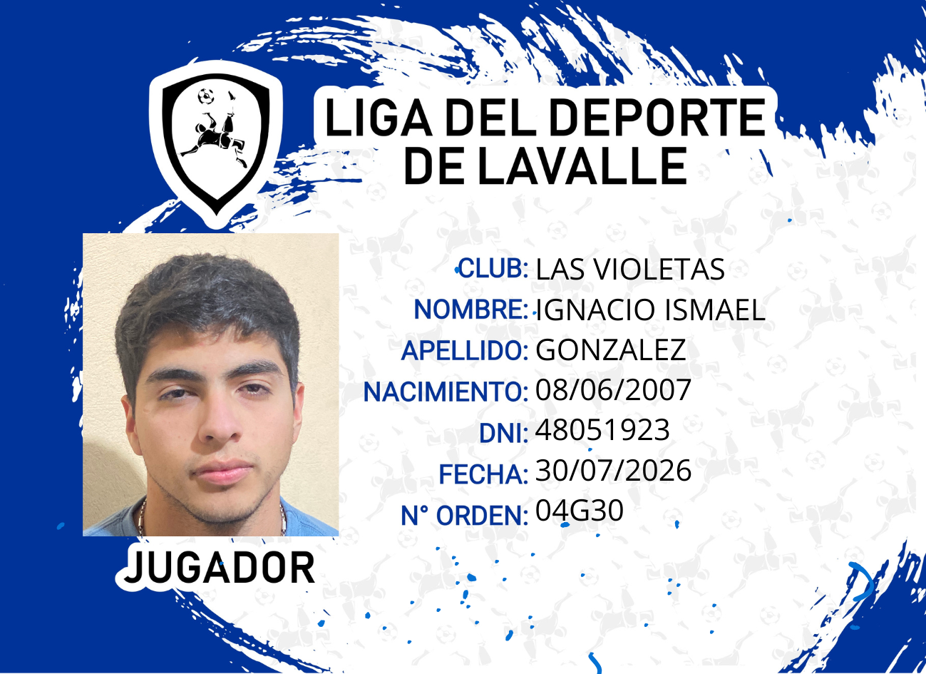 Foto carnet GONZALEZ, IGNACIO ISMAEL