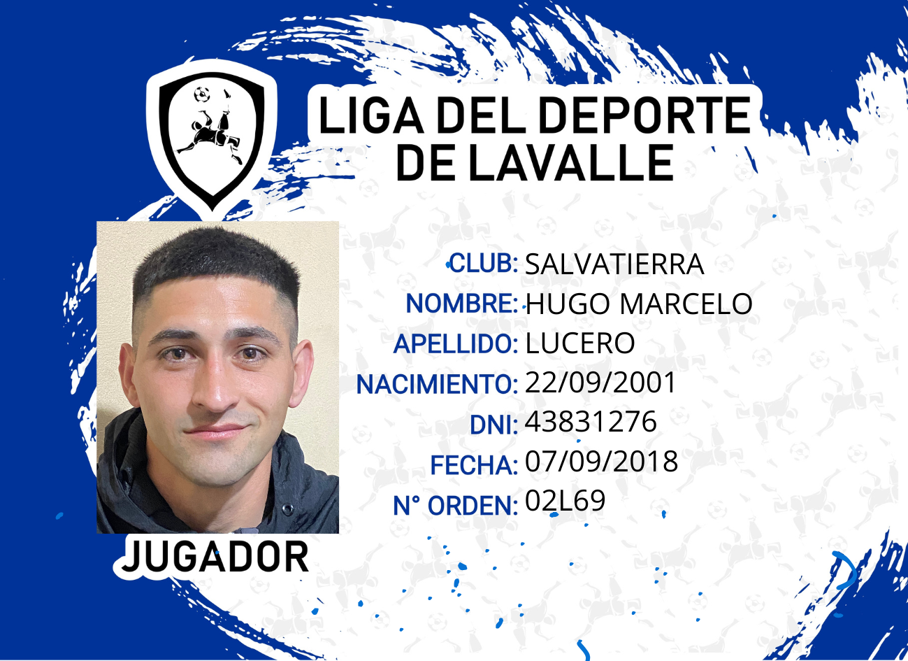 Foto carnet LUCERO, HUGO MARCELO