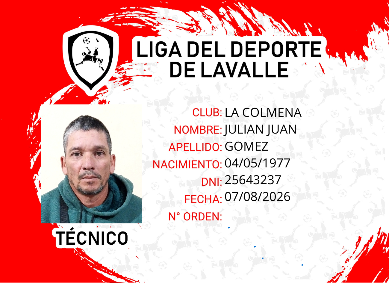Foto carnet GOMEZ, JULIAN JUAN