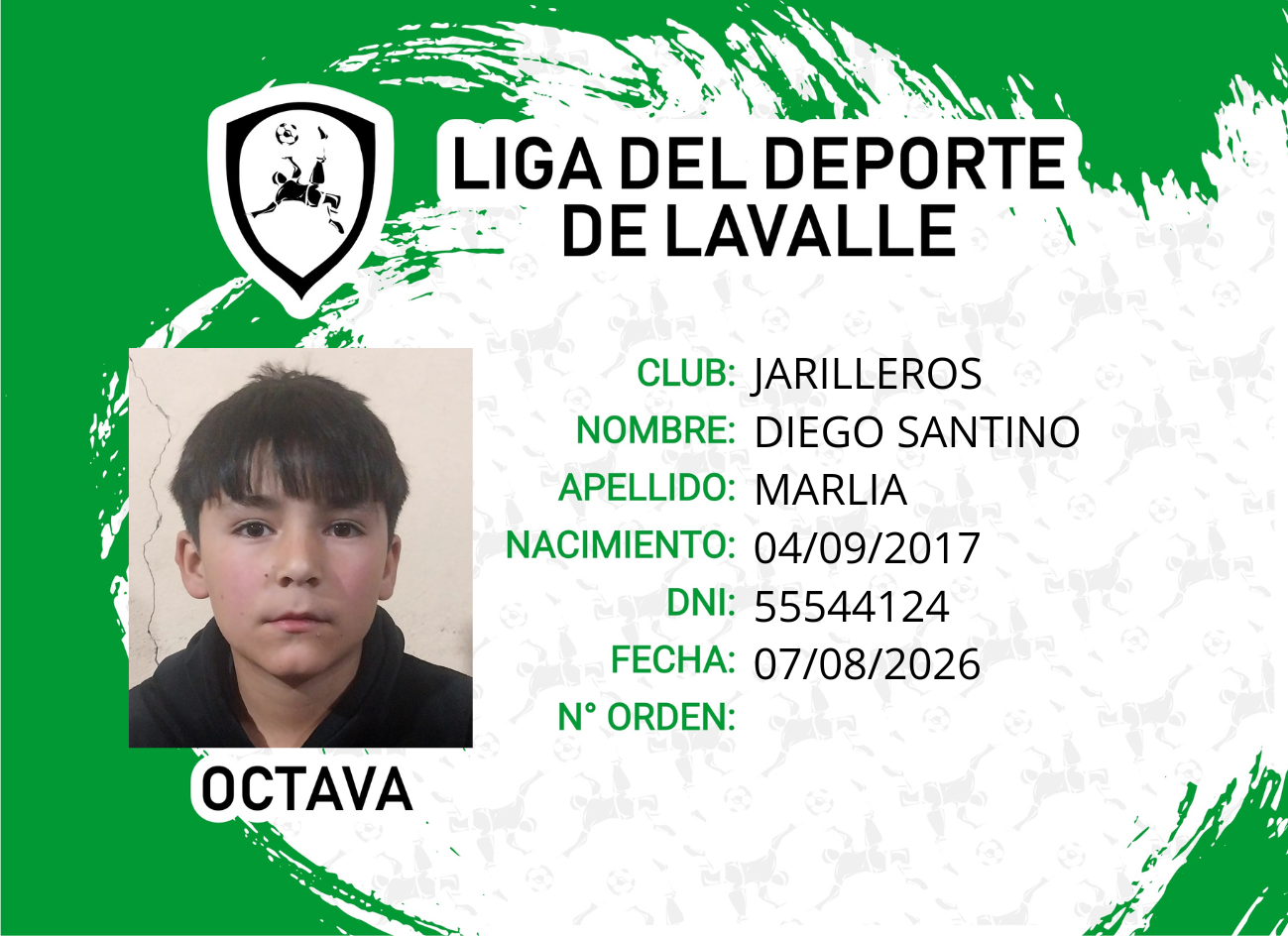 Foto carnet MARLIA, DIEGO SANTINO