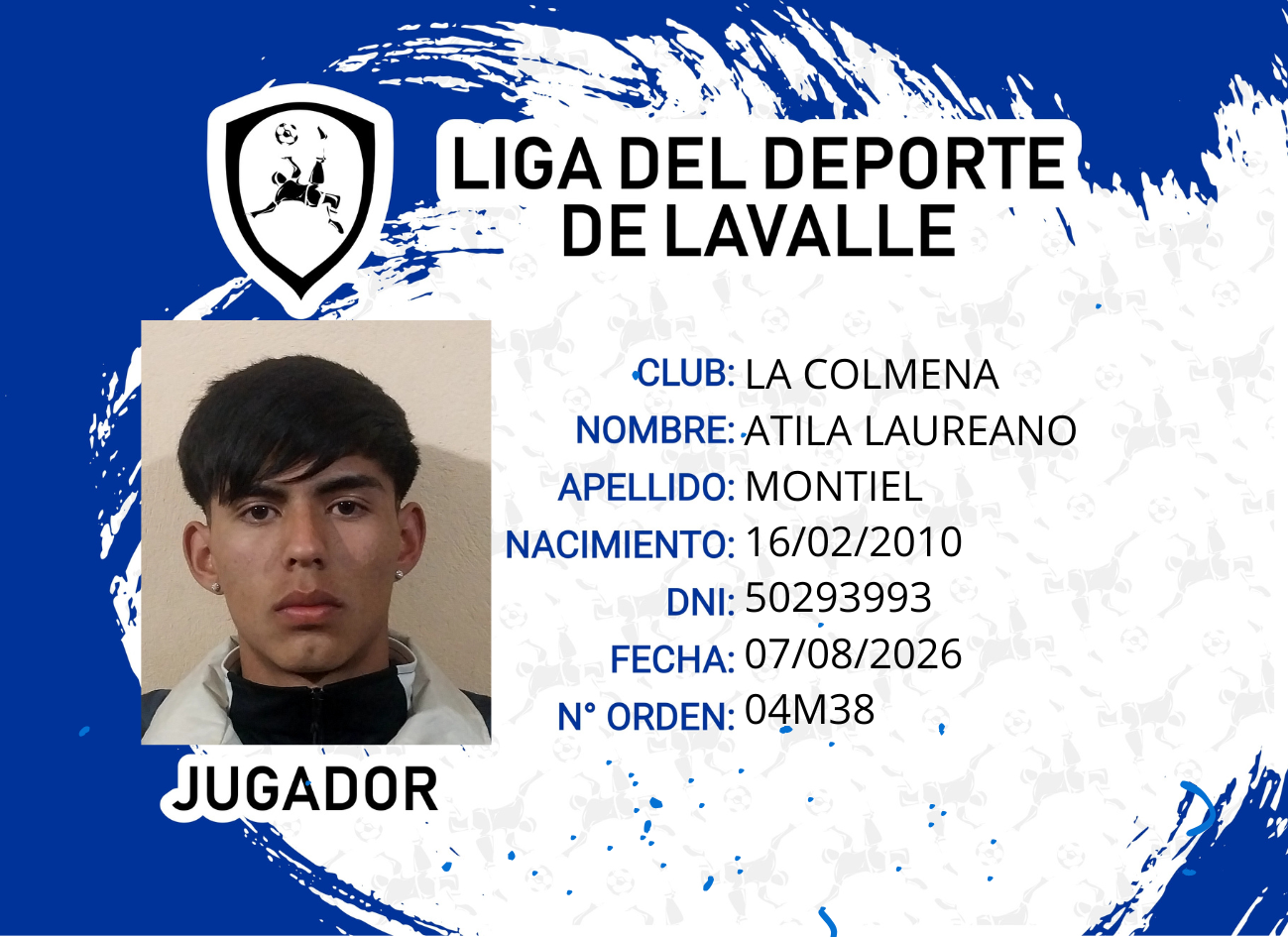Foto carnet MONTIEL, ATILA LAUREANO