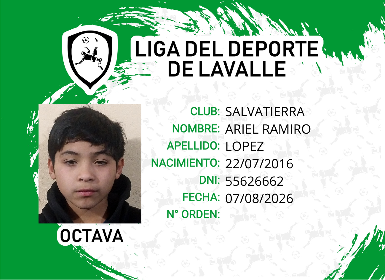 Foto carnet LOPEZ, ARIEL RAMIRO