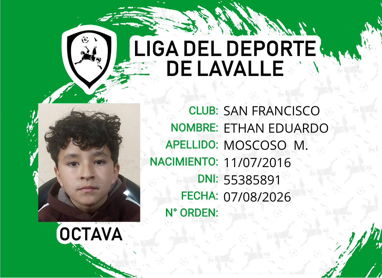 Foto carnet MOSCOSO M. , ETHAN EDUARDO