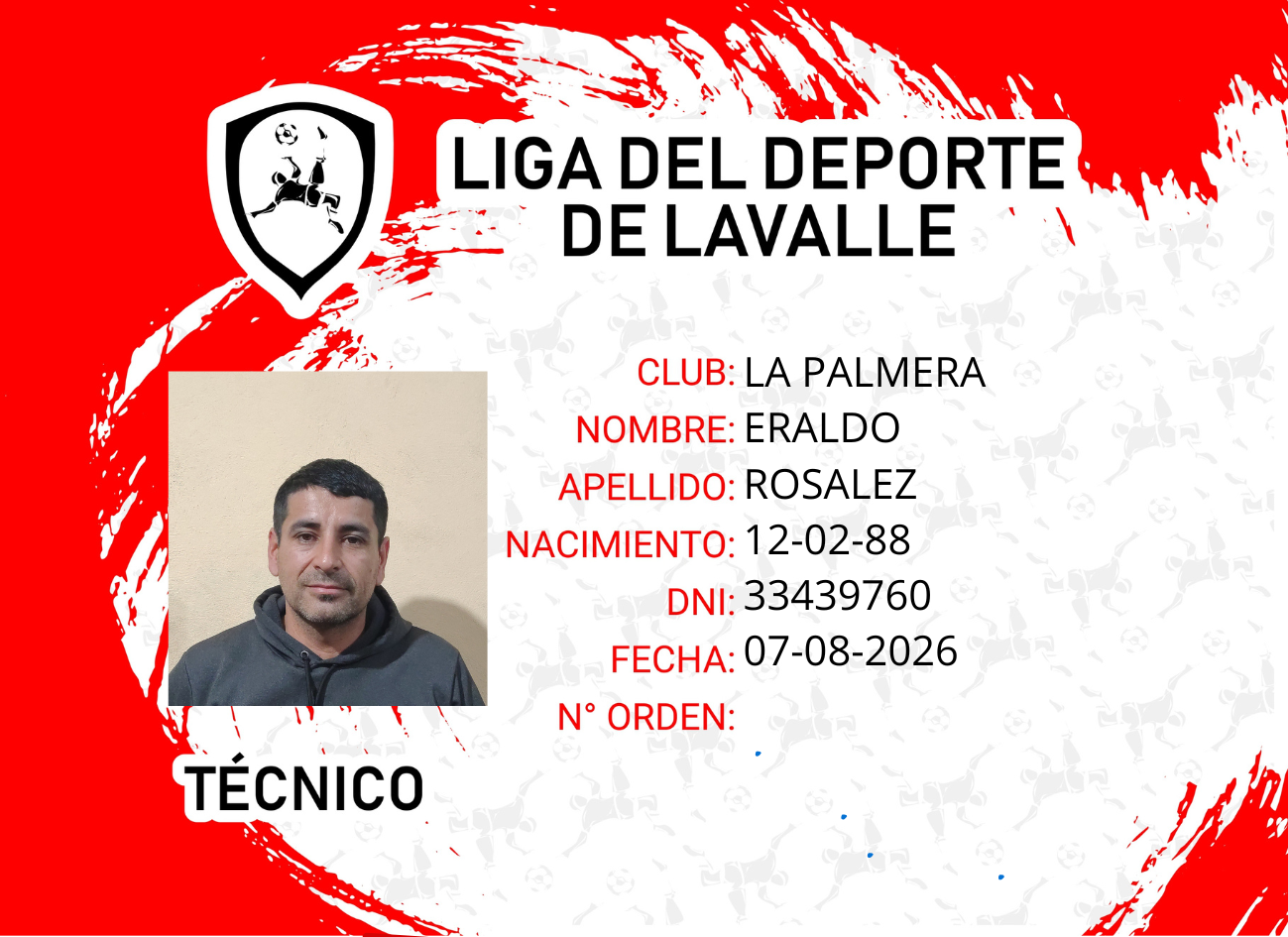 Foto carnet ROSALEZ, ERALDO
