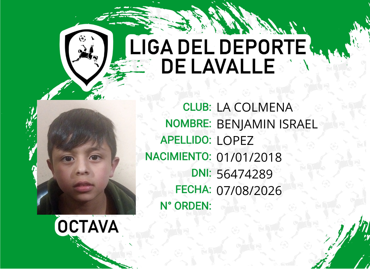 Foto carnet LOPEZ, BENJAMIN ISRAEL