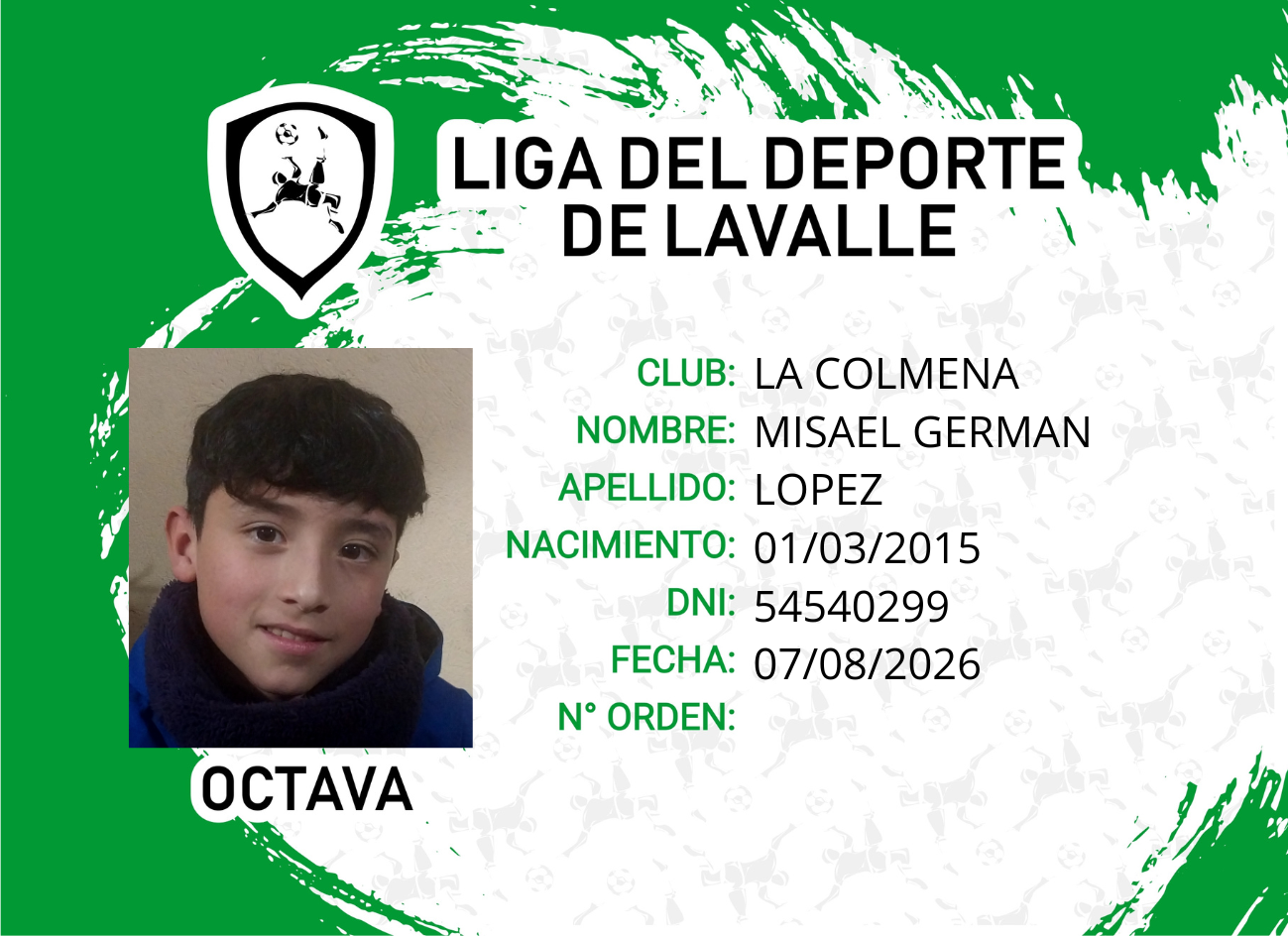 Foto carnet LOPEZ, MISAEL GERMAN