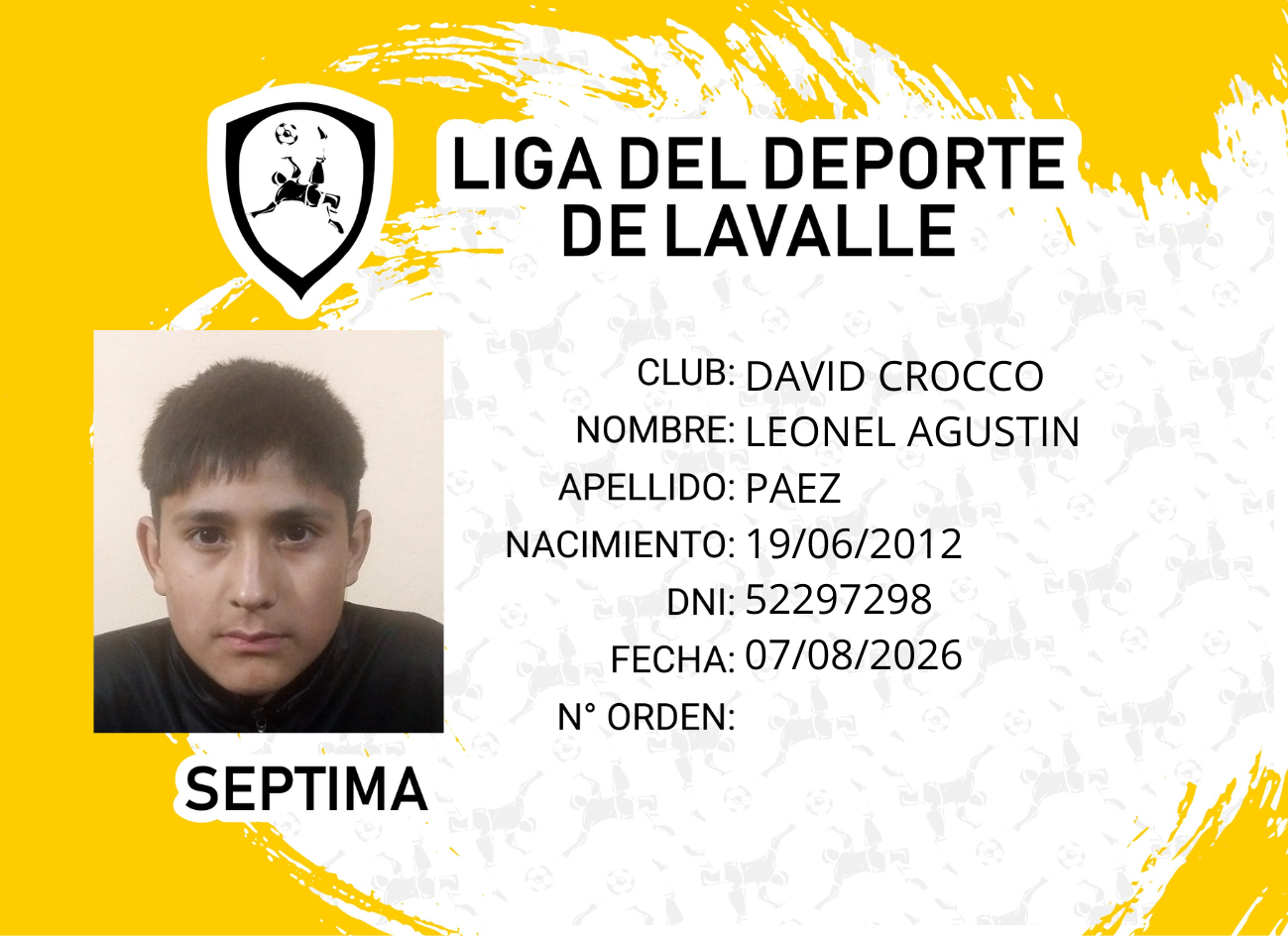 Foto carnet PAEZ, LEONEL AGUSTIN