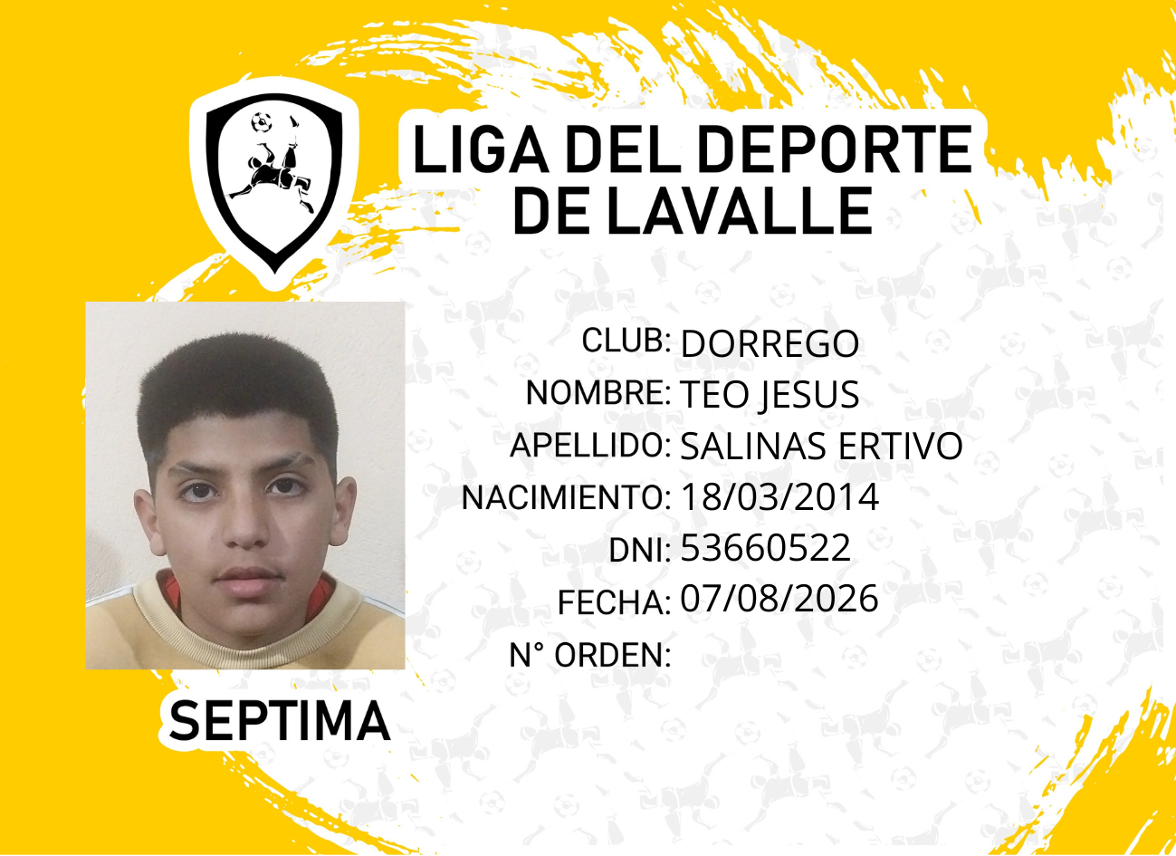 Foto carnet SALINAS ERTIVO, TEO JESUS