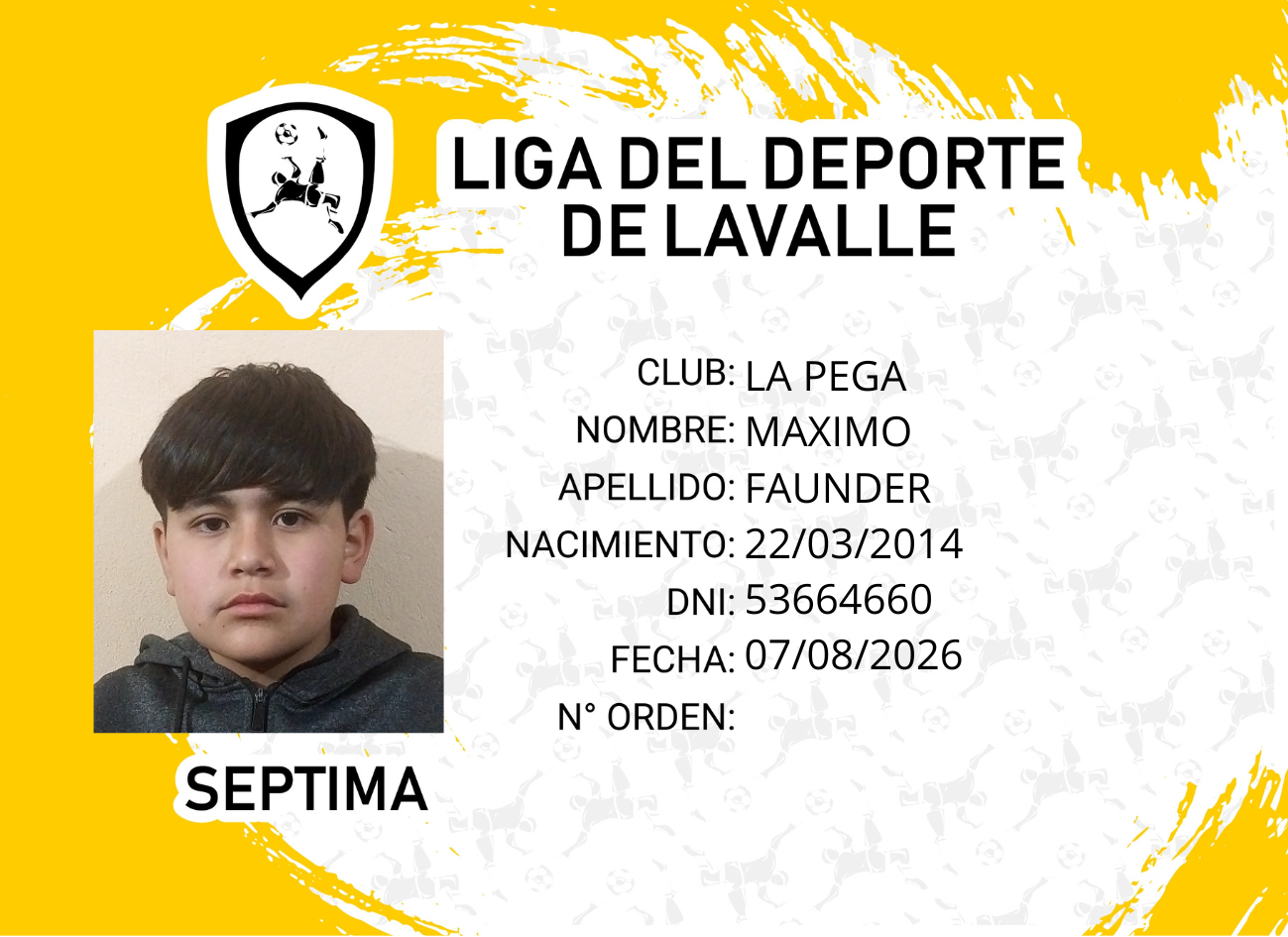 Foto carnet FAUNDER, MAXIMO