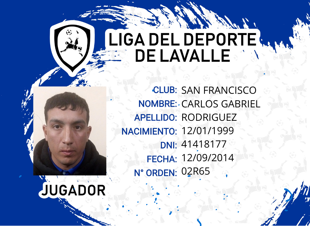 Foto carnet RODRIGUEZ, CARLOS GABRIEL
