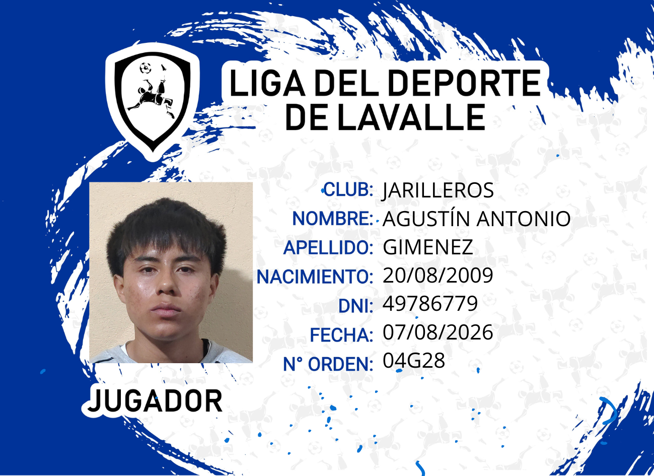 Foto carnet GIMENEZ, AGUSTIN ANTONIO