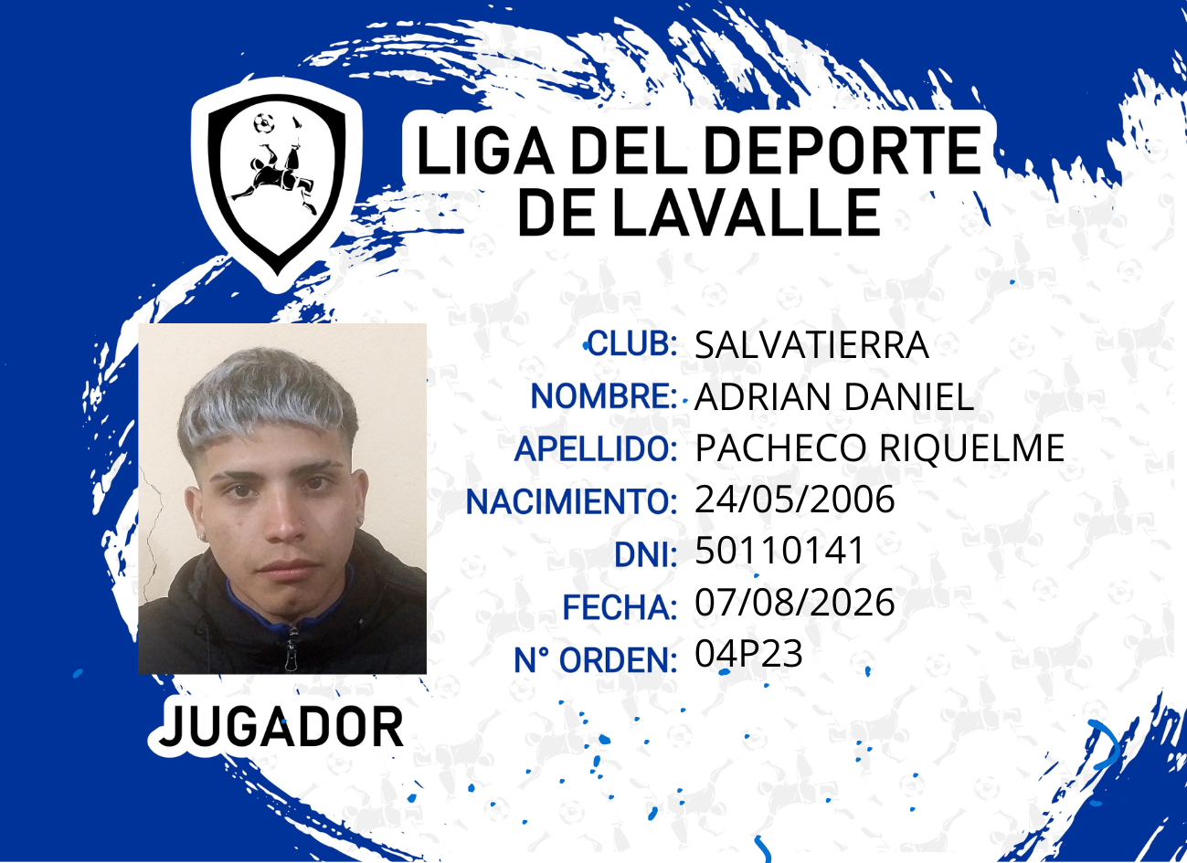 Foto carnet PACHECO RIQUELME, ADRIAN DANIEL