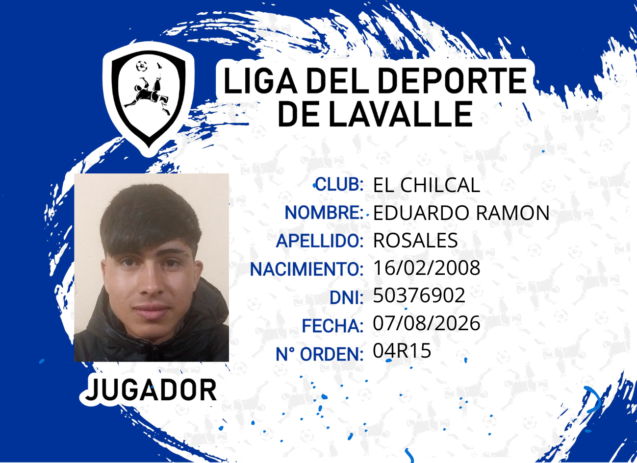 Foto carnet ROSALES, EDUARDO RAMON